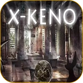 Древний храм со светящимся шаром для игры "X-KENO" в Melbet