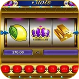 Классический игровой автомат с фруктами, золотыми слитками и короной, рекламирующий слоты на Melbet