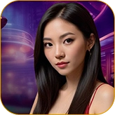 Элегантная азиатская женщина, портрет для игр казино Melbet